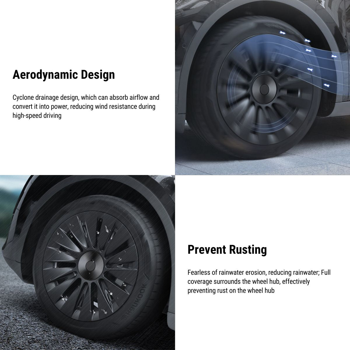 19″ Performance Hub Caps For Model Y (4PCS)