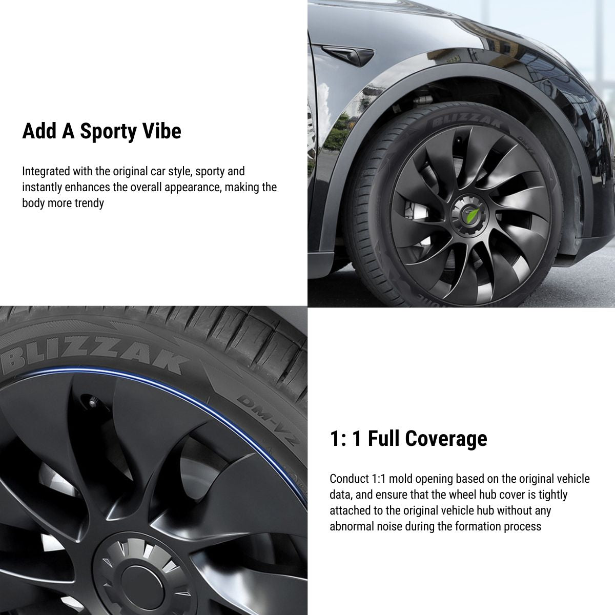 20″ Wheel Cover For Tesla Model Y (4PCS)