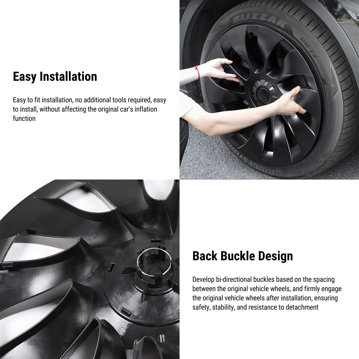 20″ Wheel Cover For Tesla Model Y (4PCS)